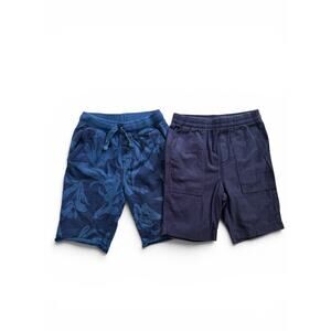 Tea Collection blue tropical & navy shorts bundle